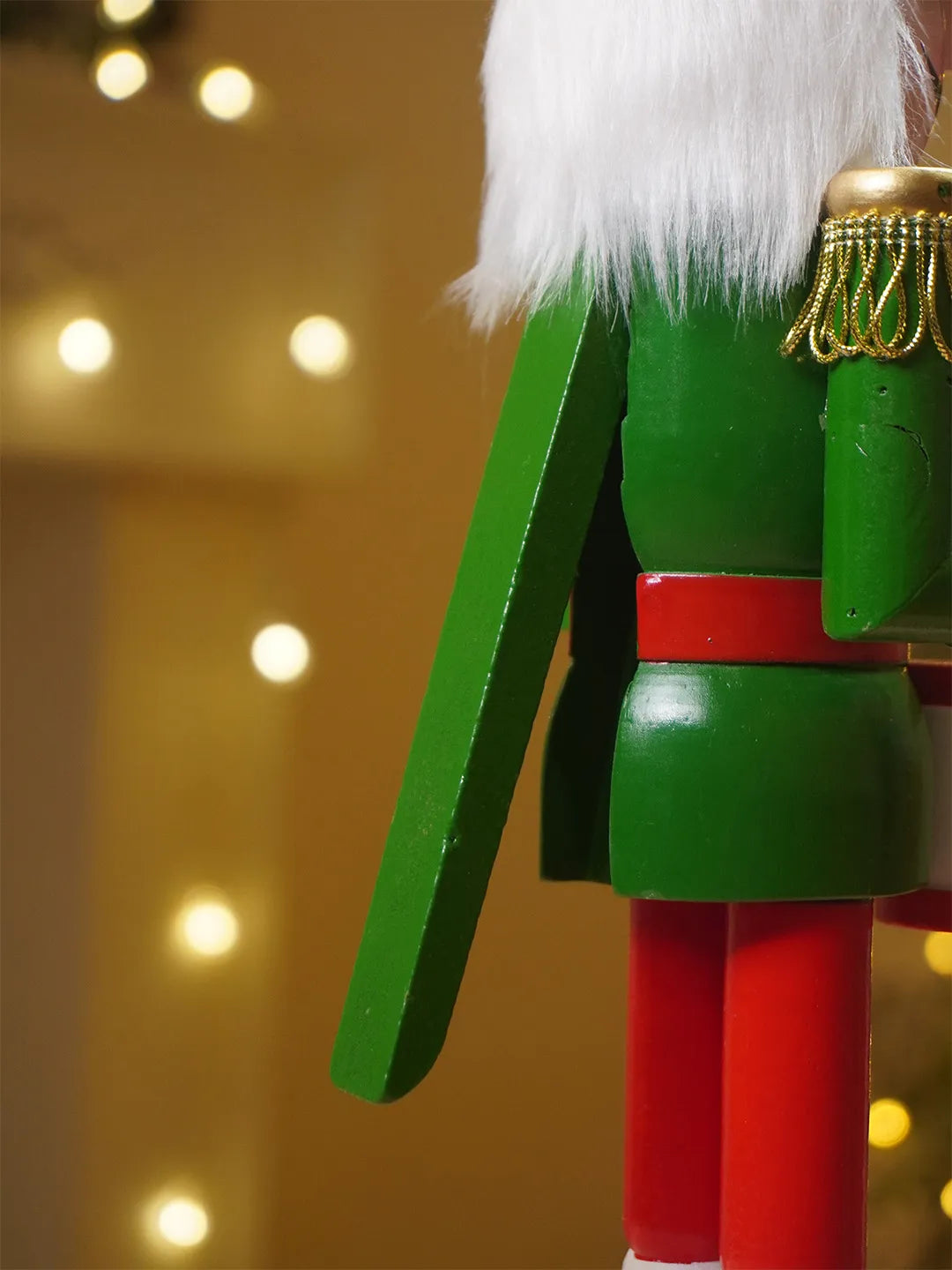 15 Inches Red & White Stripes Hat Drummer Nutcracker Christmas Table Décor