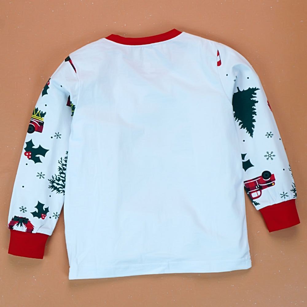 3-24 Months, Red big Truck soft Cotton,Infants and Toddlers Christmas Nightsuit