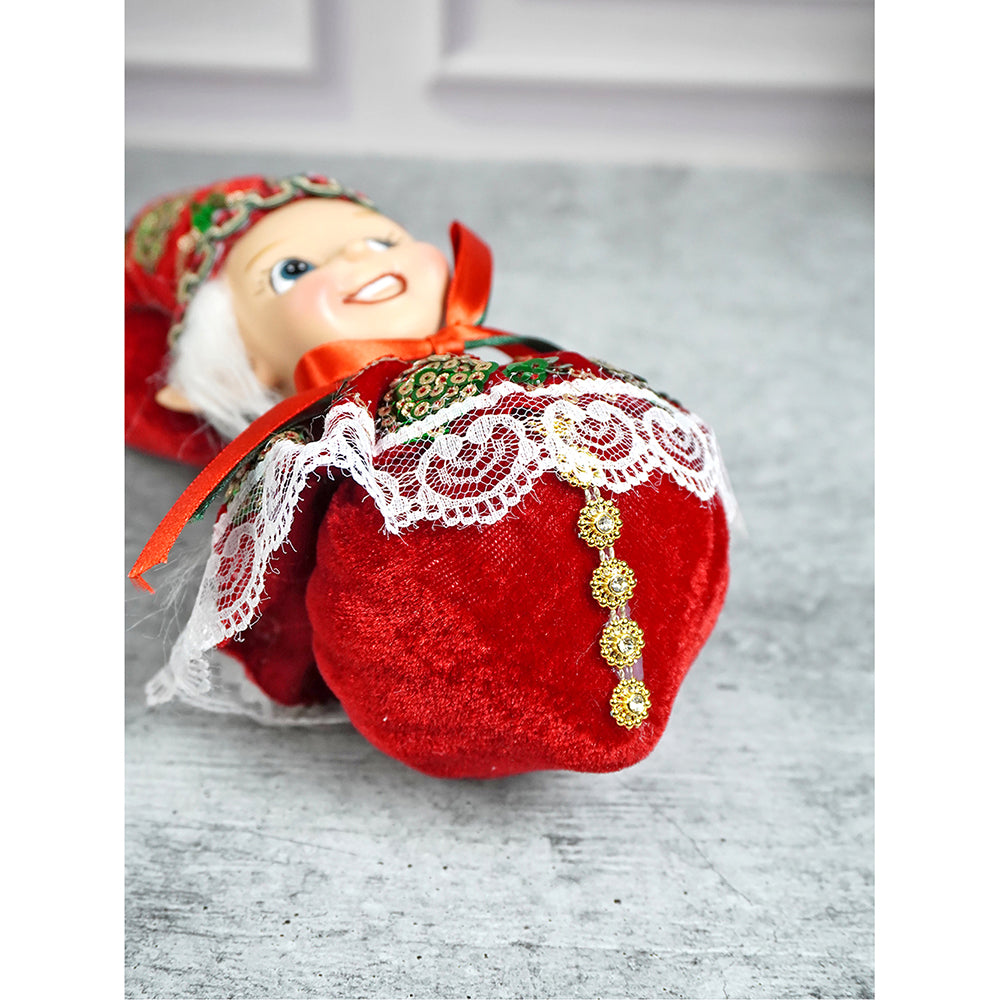 Red Naughty Ball Elf christmas Tree ornament
