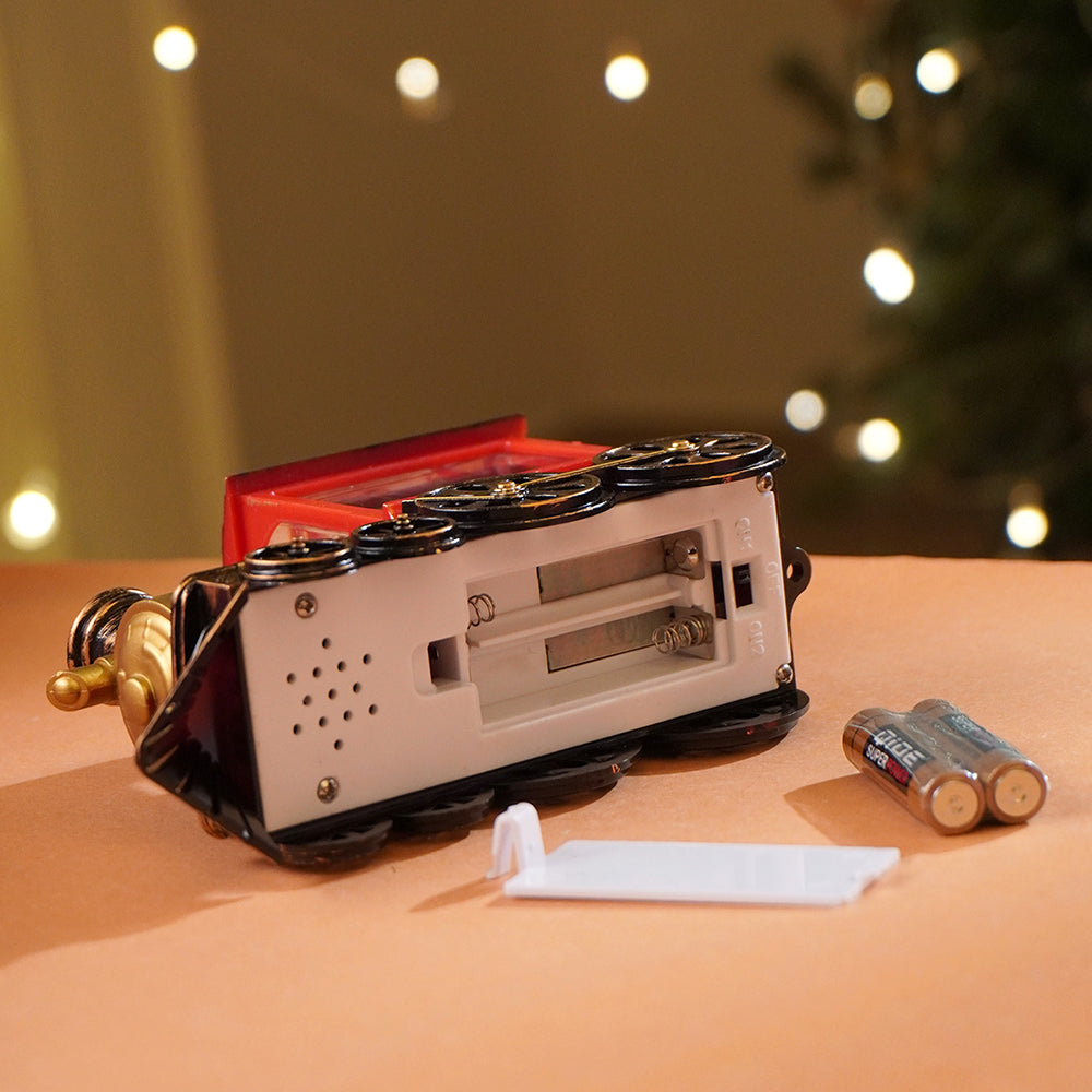 Mini Santa Mini Train with LED light and Music Christmas Table Décor & Gift option