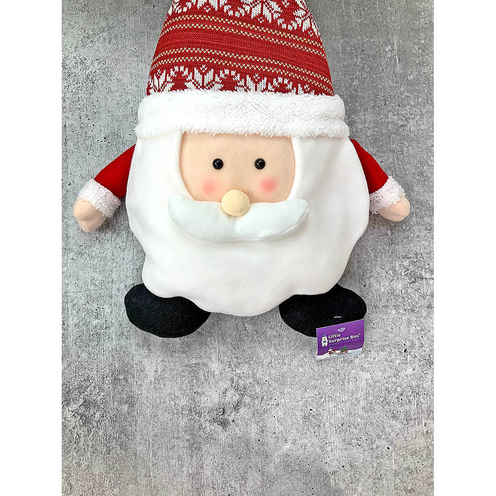 Fluffy Santa Christmas Themed Pillow