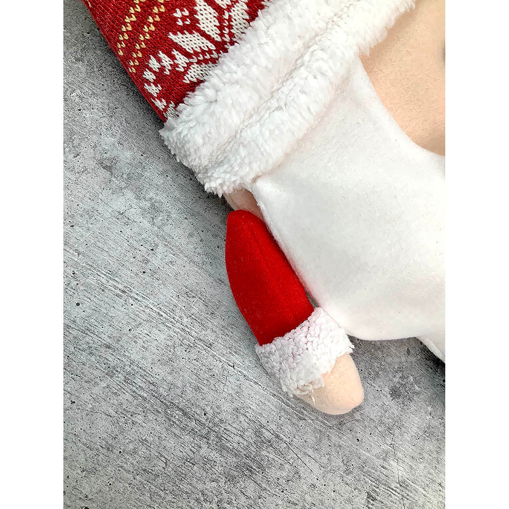 Fluffy Santa Christmas Themed Pillow