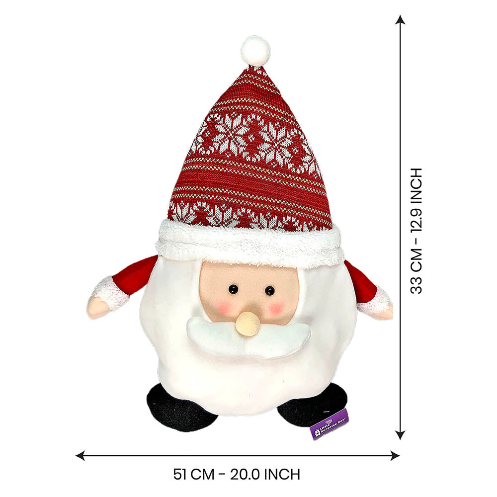 Fluffy Santa Christmas Themed Pillow