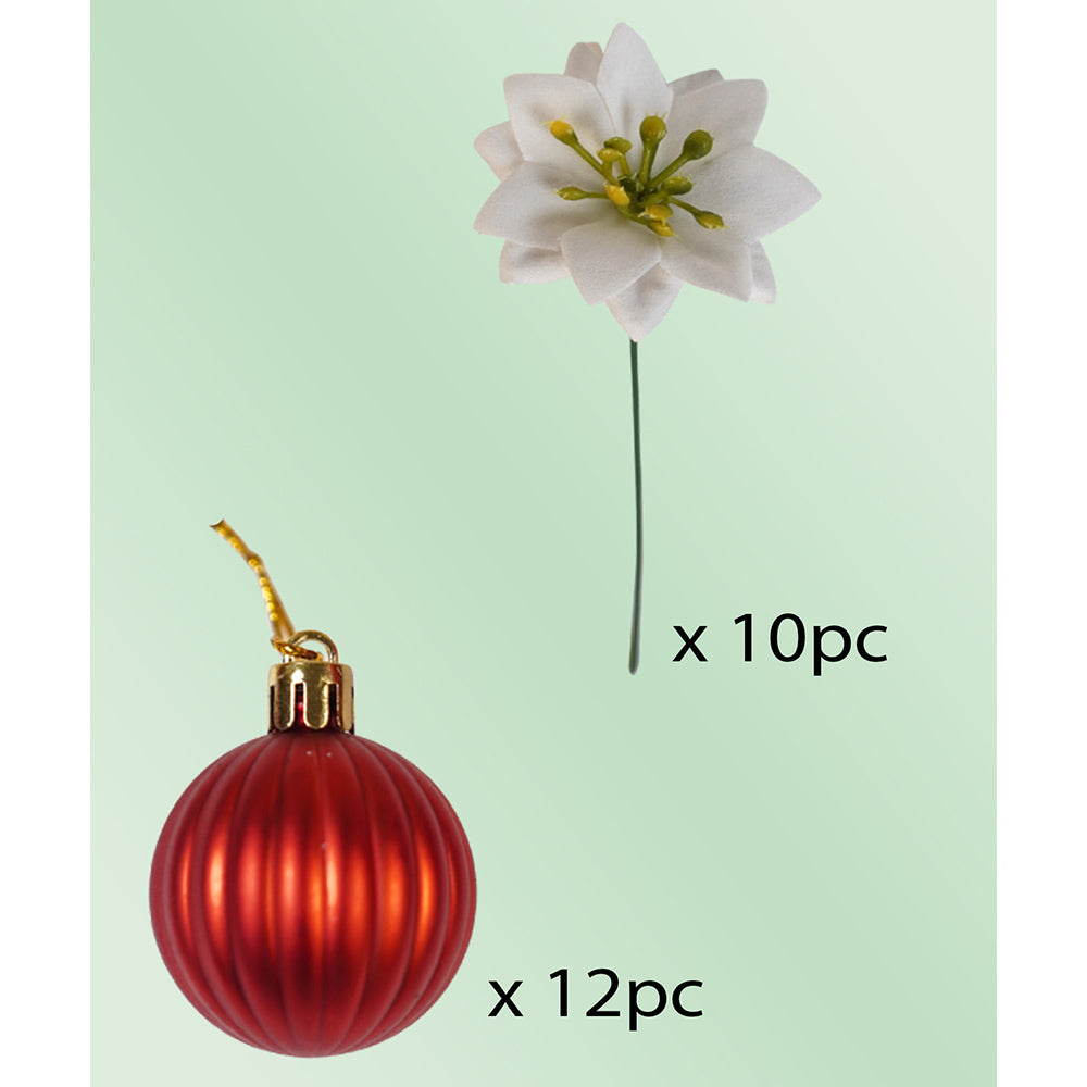 2.5feet, Santa Topper Tree  themed Snowfall effect with light & music Umbrella styled Christmas home Décor