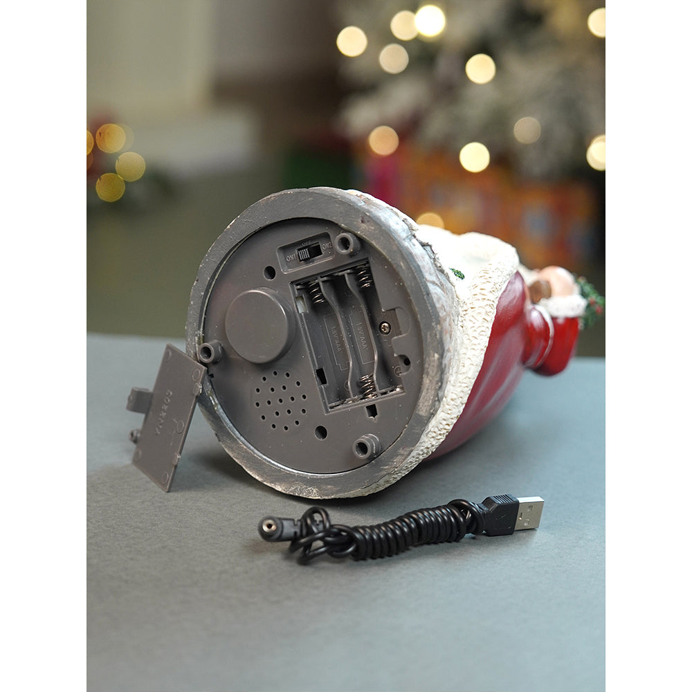Santa Belly Train Rotating, Musical & Lit Christmas Decoration & Home Decor
