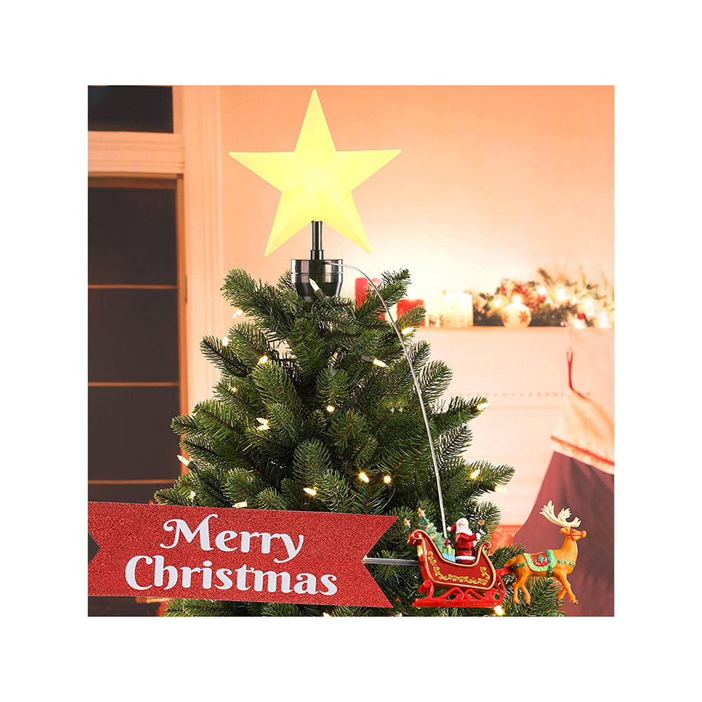 Santa Sleigh rotating Christmas Tree animated Topper