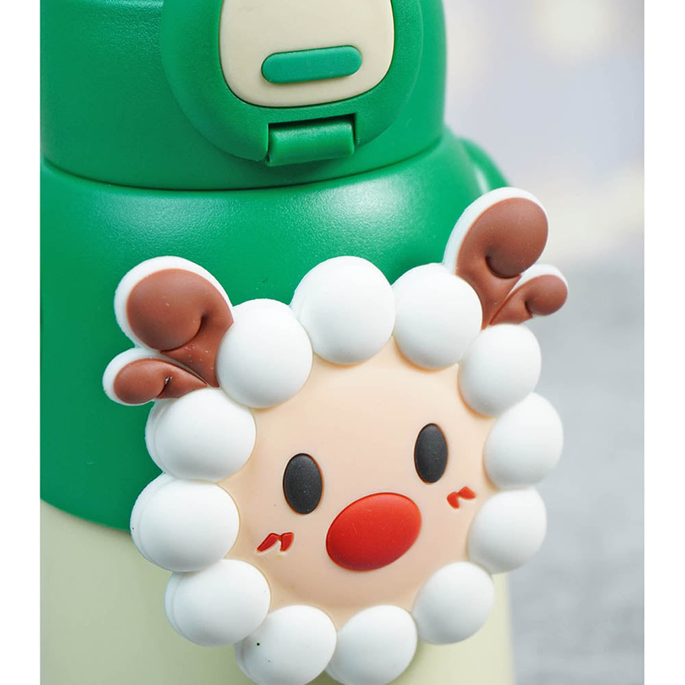 Festive Sheep Christmas themed Stainless Steel water bottle for Toddlers & Kids, 500ml