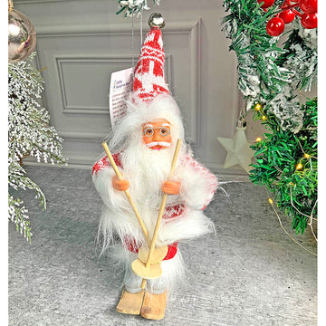 Snowflakes Skiing Santa Claus self Standing Christmas Table Décor & Christmas ornaments