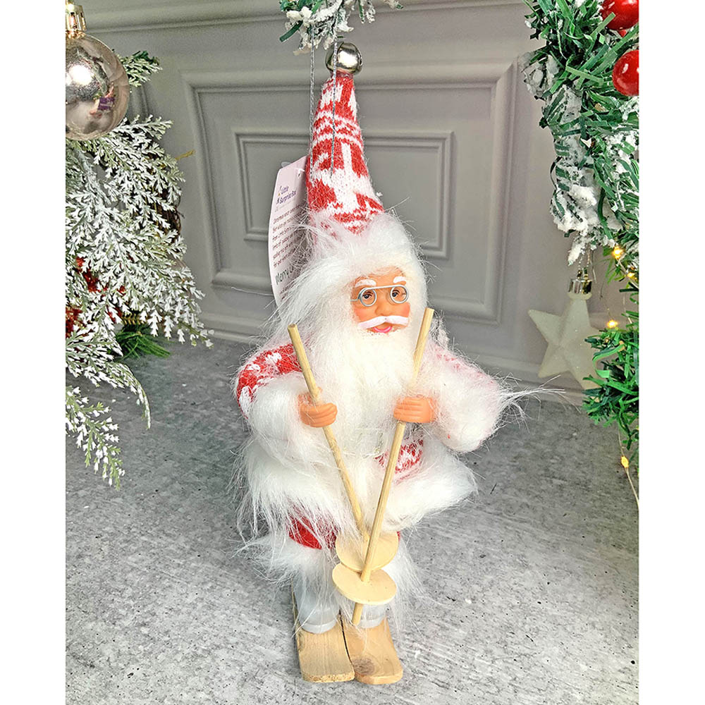 Snowflakes Skiing Santa Claus self Standing Christmas Table Décor & Christmas ornaments