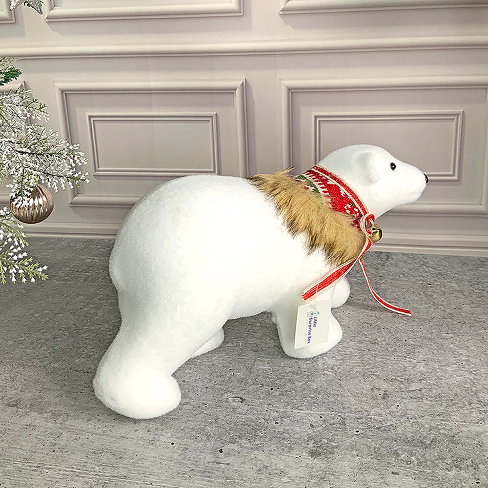 Medium Snow Polar Bear, Christmas winterland Décor and Christmas Decoration