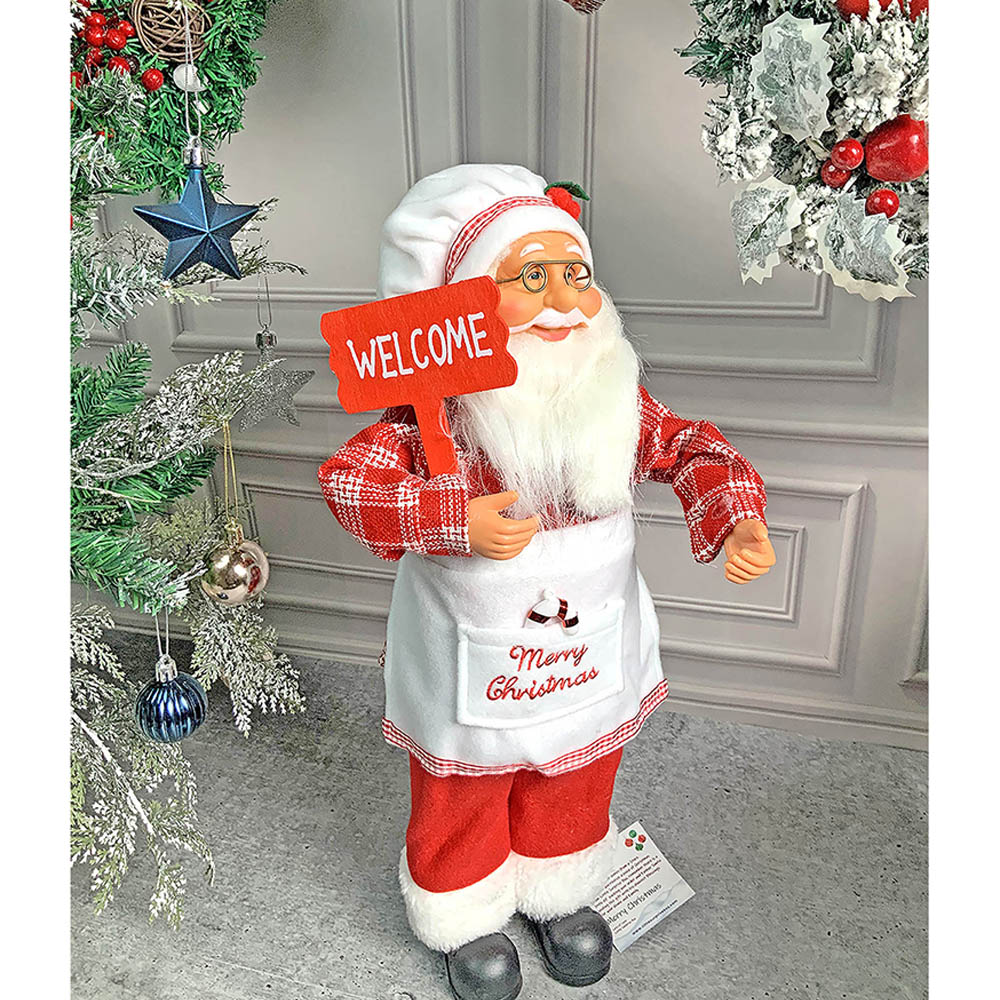 Small Masterchef Santa Claus self Standing Christmas Table Décor & Christmas Decoration