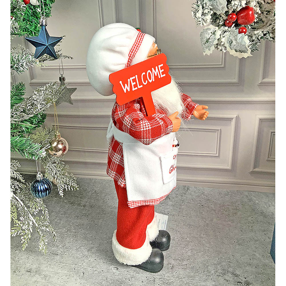 Small Masterchef Santa Claus self Standing Christmas Table Décor & Christmas Decoration