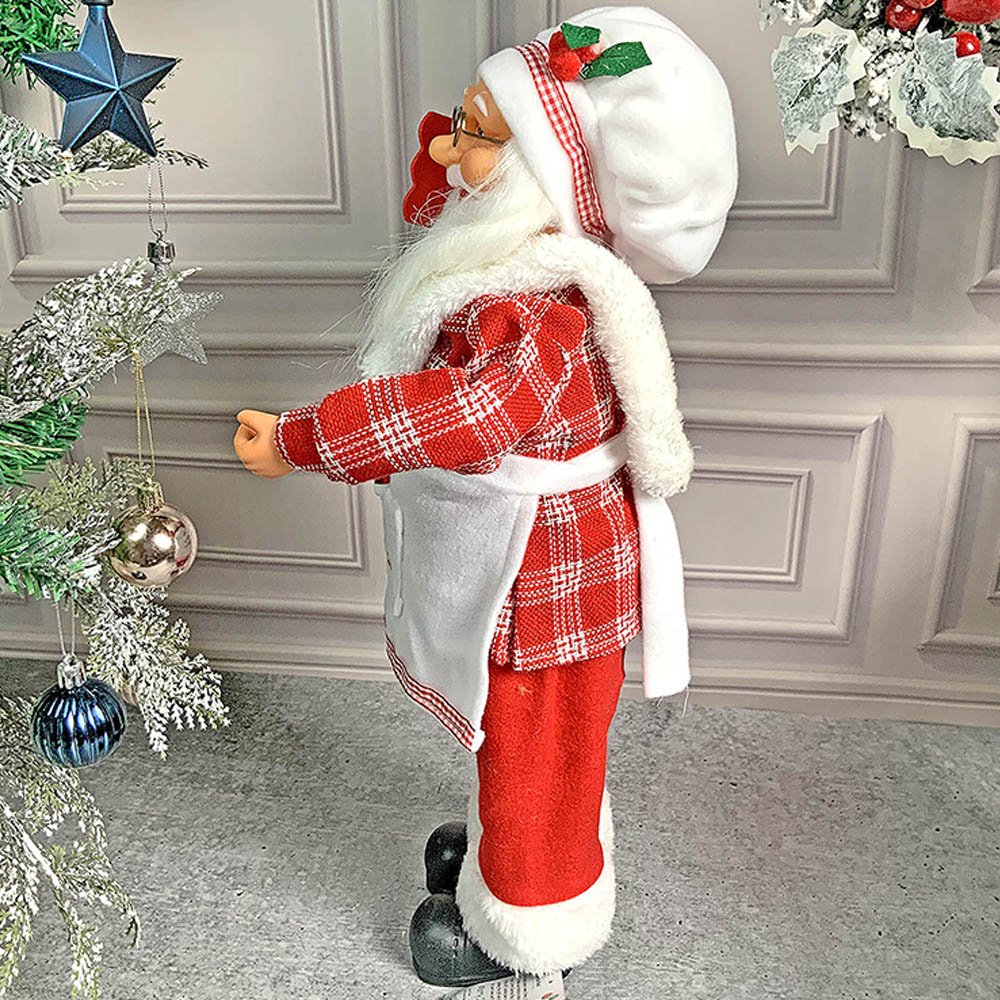 Small Masterchef Santa Claus self Standing Christmas Table Décor & Christmas Decoration