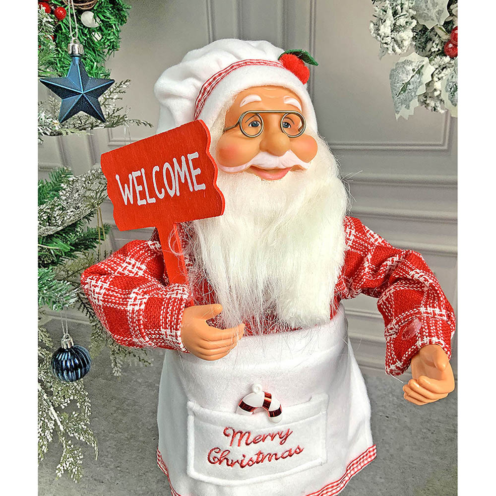 Small Masterchef Santa Claus self Standing Christmas Table Décor & Christmas Decoration