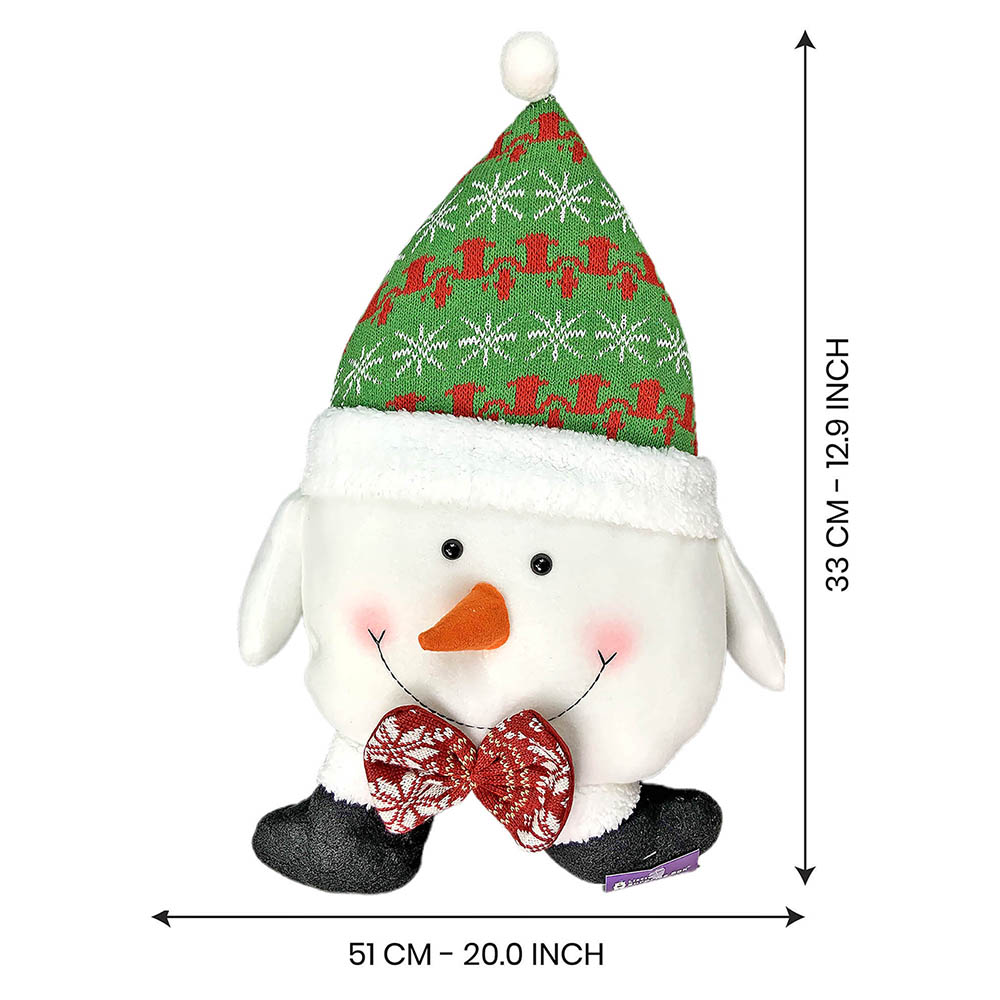 2 pcs set of Snowman Pillow and Large Size Gift sack for Christmas Décor