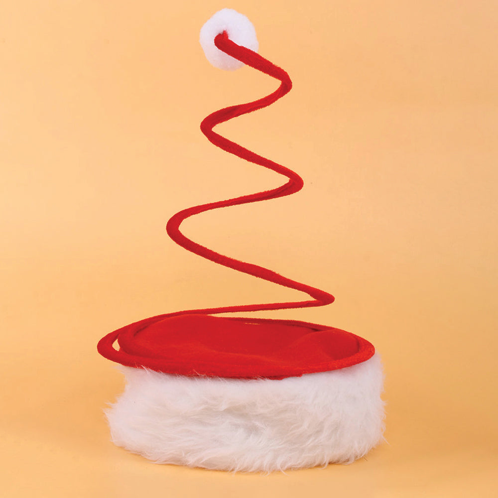 Ultra Bouncy Spring Santa Christmas Party Hats