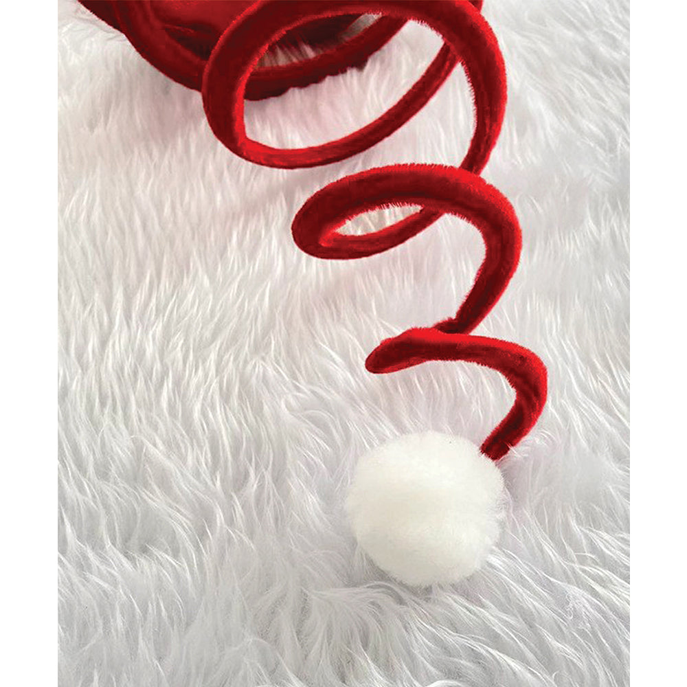 Ultra Bouncy Spring Santa Christmas Party Hats
