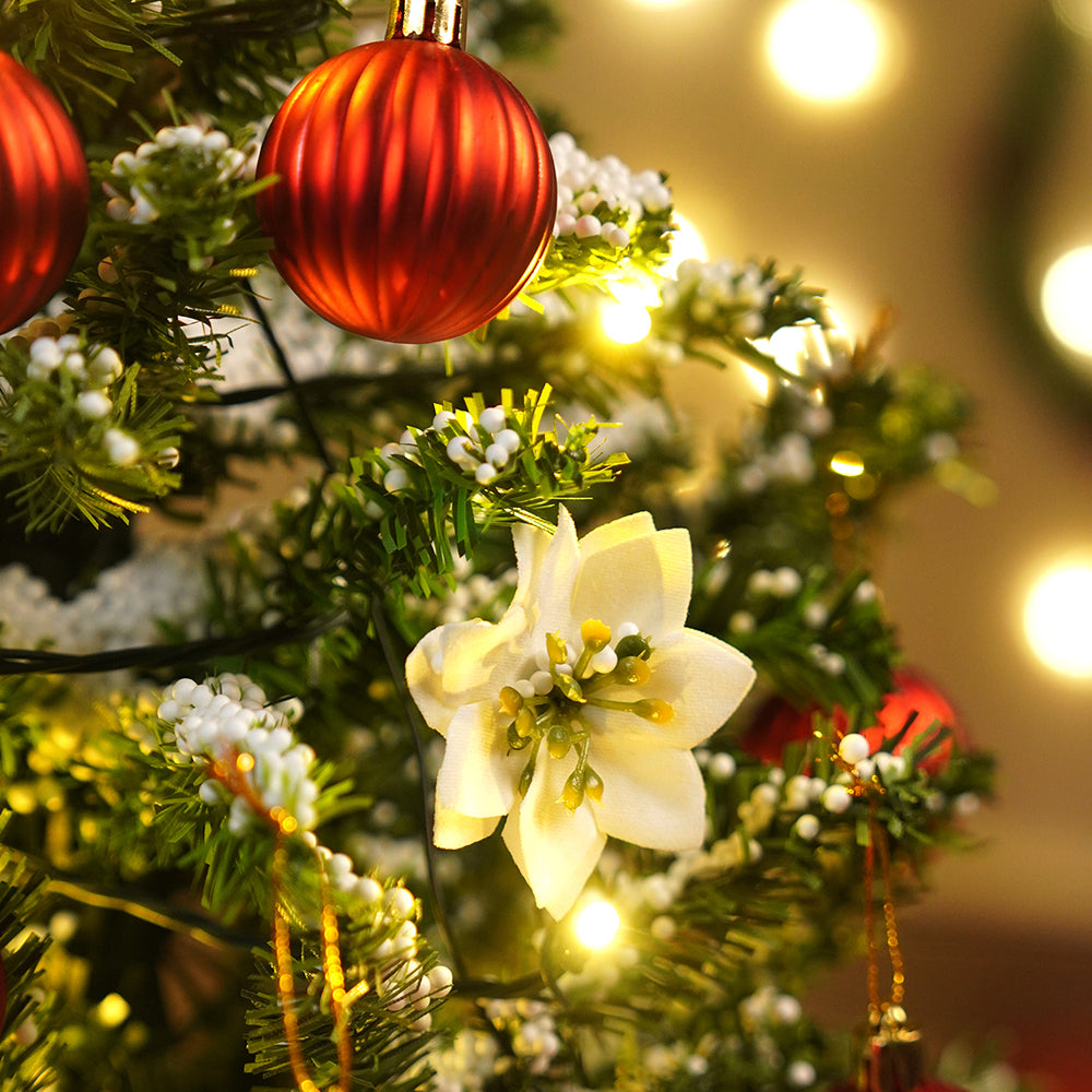 2.5feet, Star Tree  themed Snowfall with light & music Umbrella styled Christmas home Décor