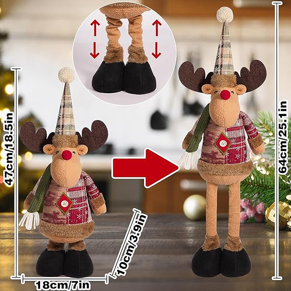 Extendable Legs Reindeer christmas Table and home Décor, 2.5 feet height