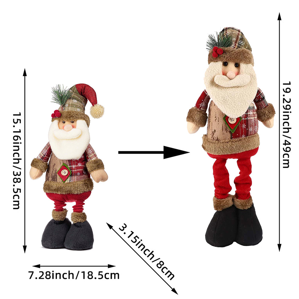 Extendable Legs Santa christmas Table and home Décor, 2.5 feet height