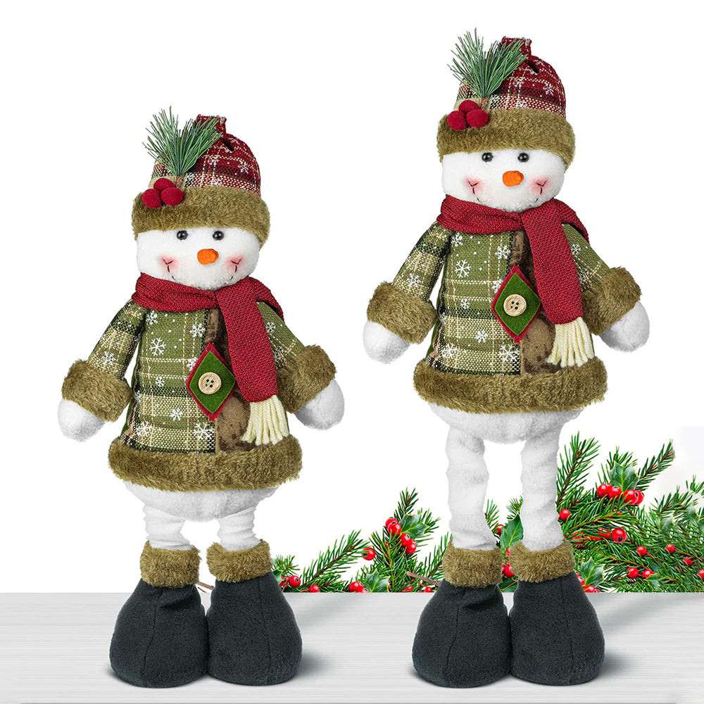 Extendable Legs Snowman christmas Table and home Décor, 2.5 feet height