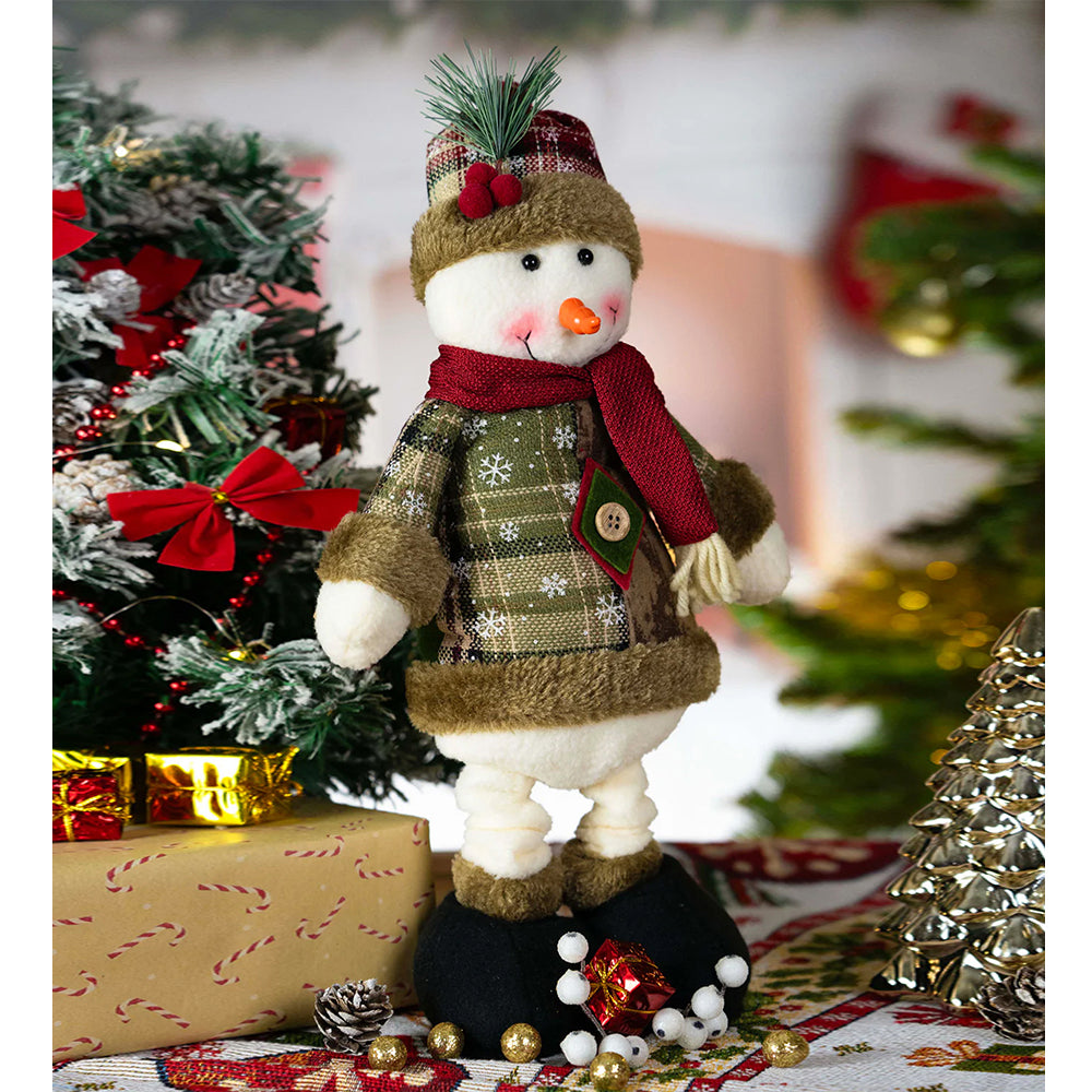 Extendable Legs Snowman christmas Table and home Décor, 2.5 feet height