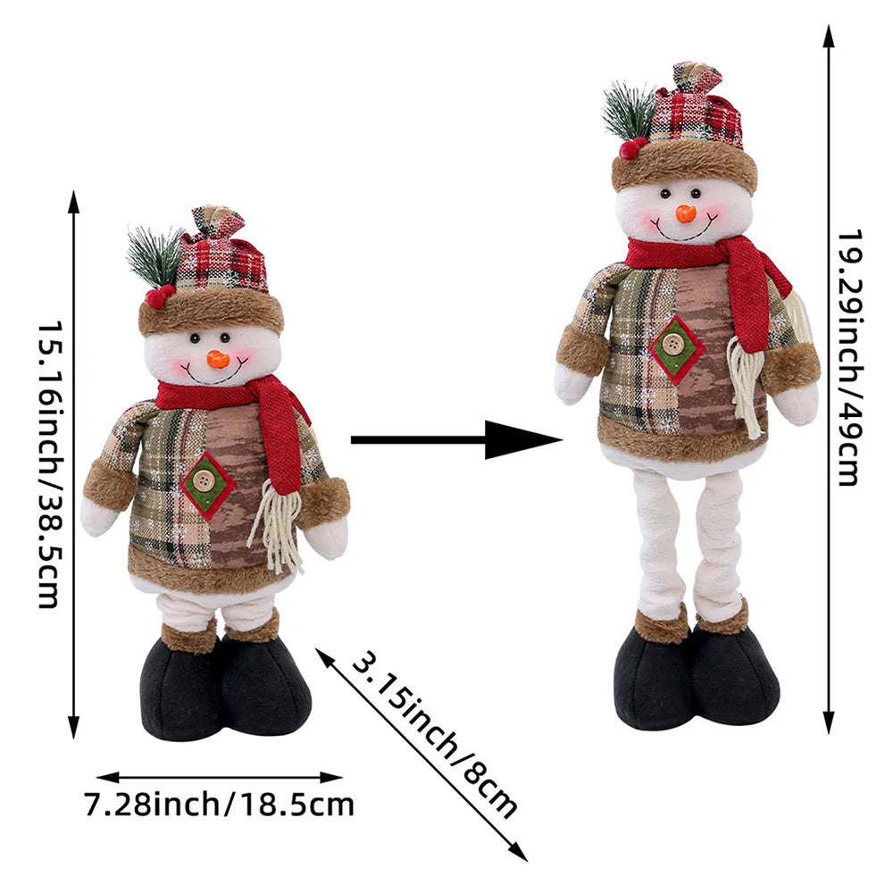 Extendable Legs Snowman christmas Table and home Décor, 2.5 feet height