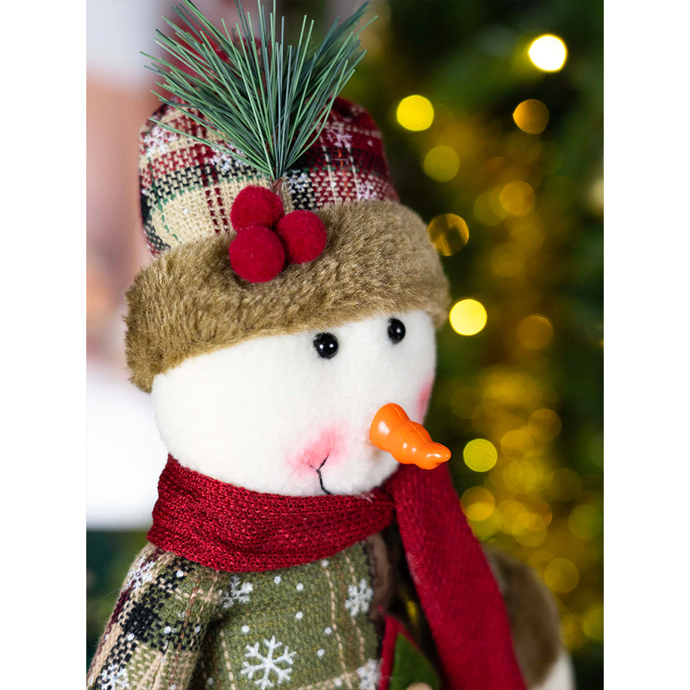 Extendable Legs Snowman christmas Table and home Décor, 2.5 feet height