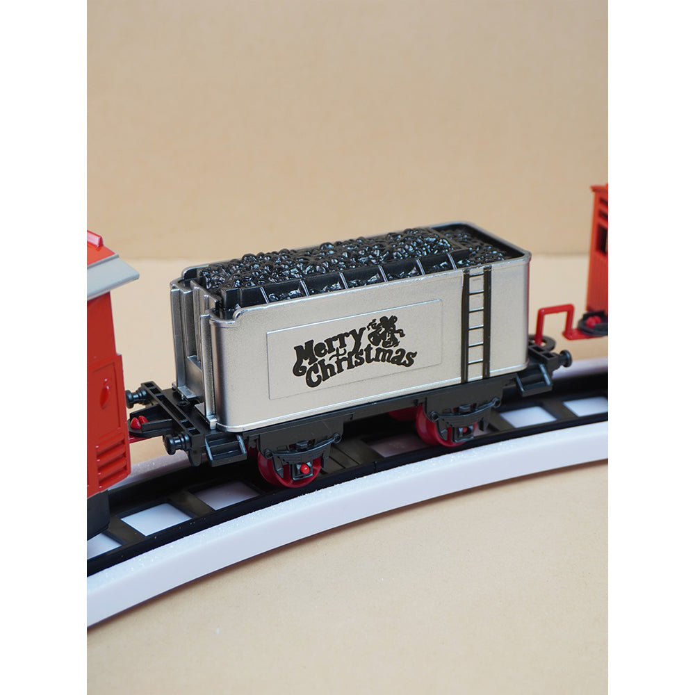 Train around the tree set with Light and Sound for Christmas Tree Decor