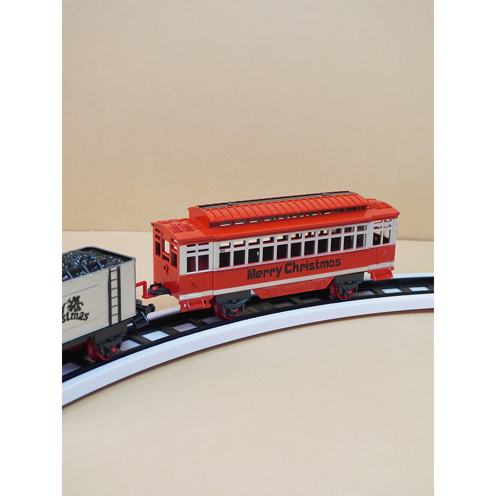 Train around the tree set with Light and Sound for Christmas Tree Decor