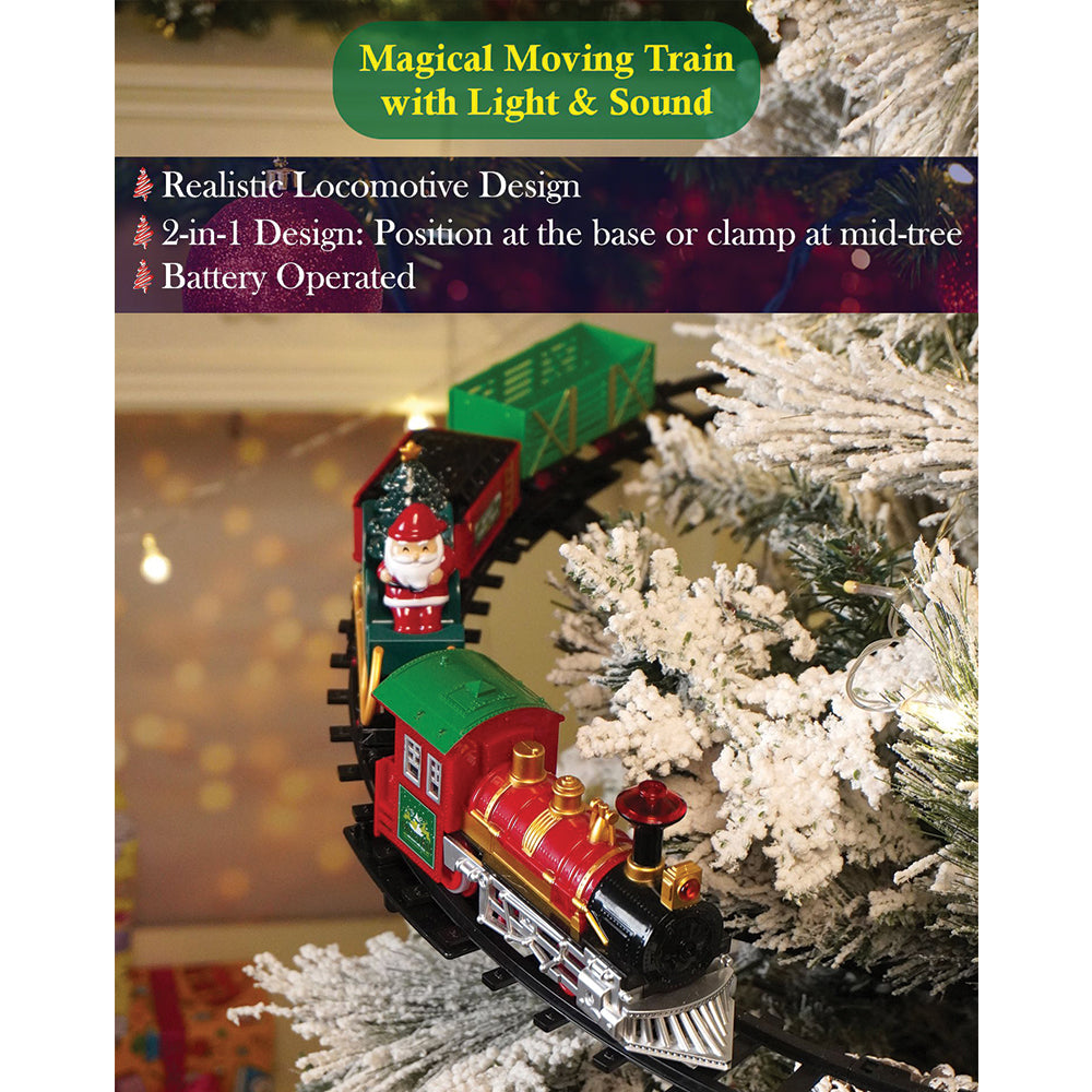 MC Train Tree with Light and Sound Christmas Tree Decoration.