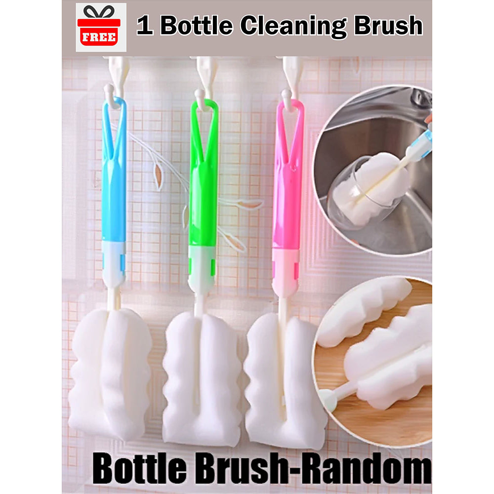 Christmas Tree & Bear Cupcake, xmas themed, stainless steel Coffee/Water Tumbler Bottle, 500ml with free cleaning brush