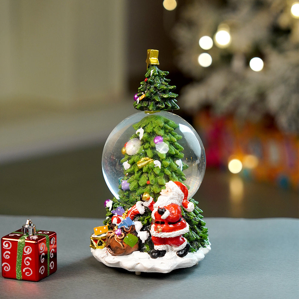 Tree through Snow Globe, color changing, Light, Musical Snow Globe Christmas Décoration & décor