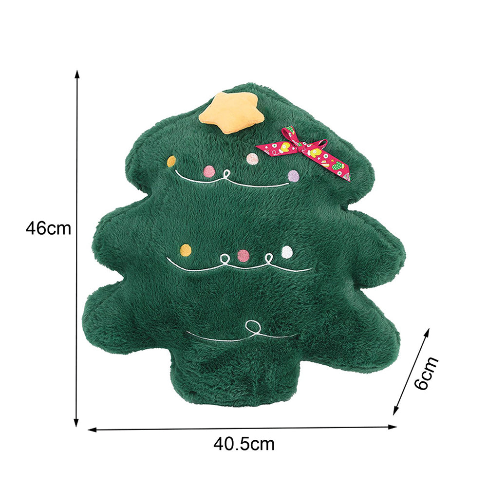 Christmas Tree shape Soft Fluffy XMAS Pillow,  Sofa Throw and Bedding Décor
