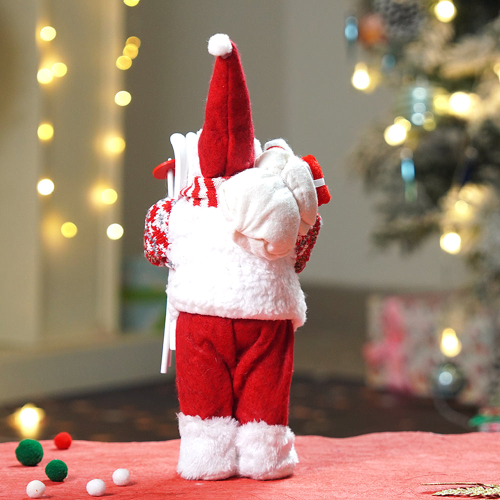 12 inches Winter Ready Santa , Christmas Home and Table Décor