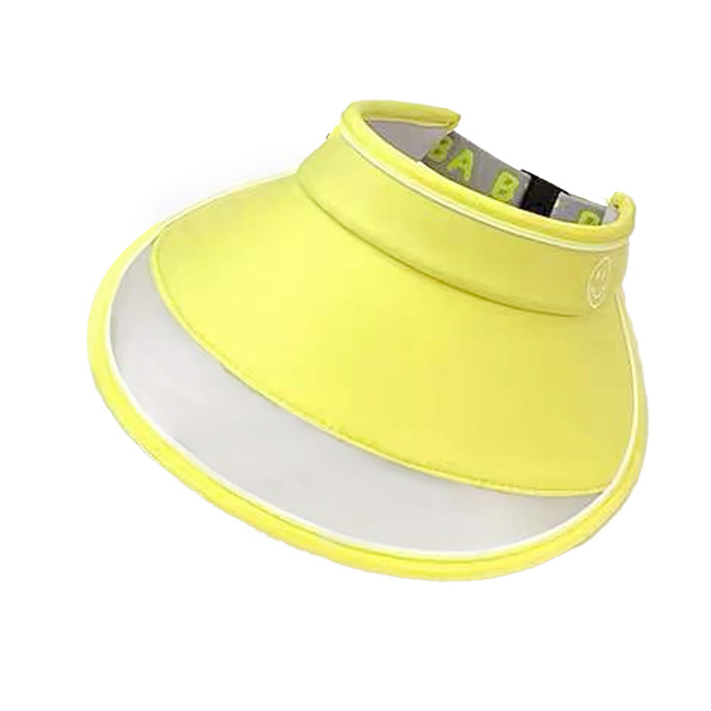 Lemon Yellow Sports Sun shade Adjustable Tennis/Visor Cap