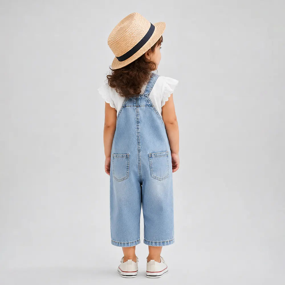 Cap Bear Denim Dungaree for Toddlers and Kids (No T-Shirt Included)