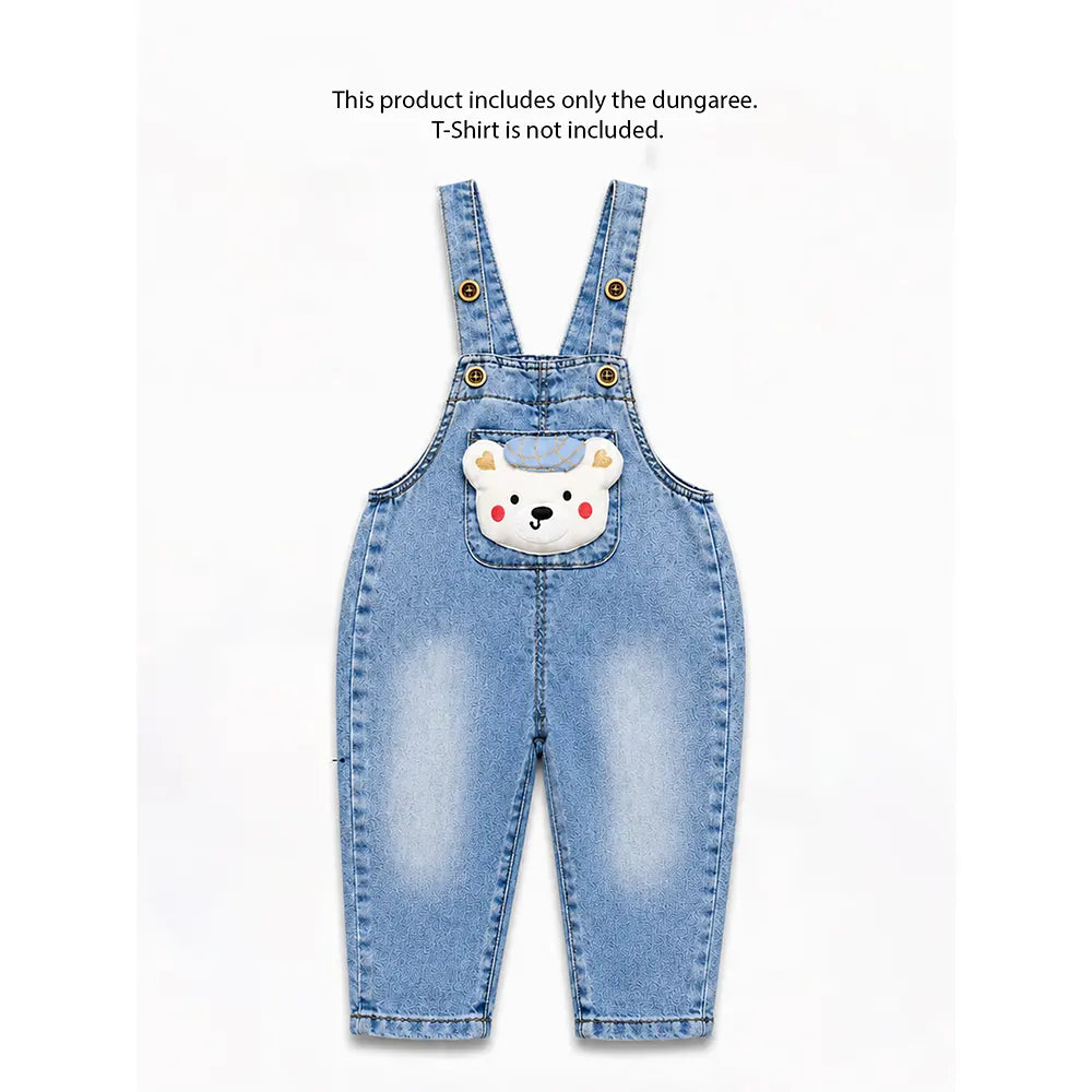 Cap Bear Denim Dungaree for Toddlers and Kids (No T-Shirt Included)