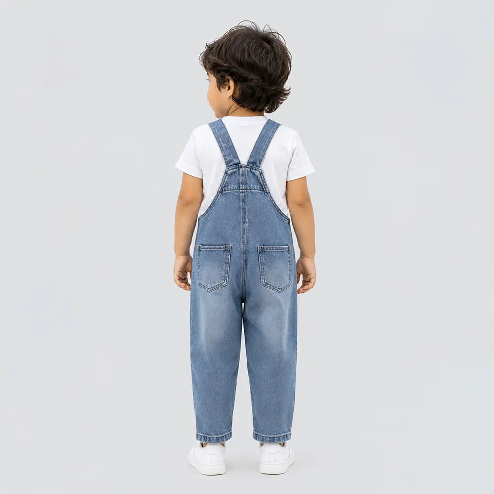 Ducky Denim Dungaree for Toddlers and Kids (No T-Shirt Included)