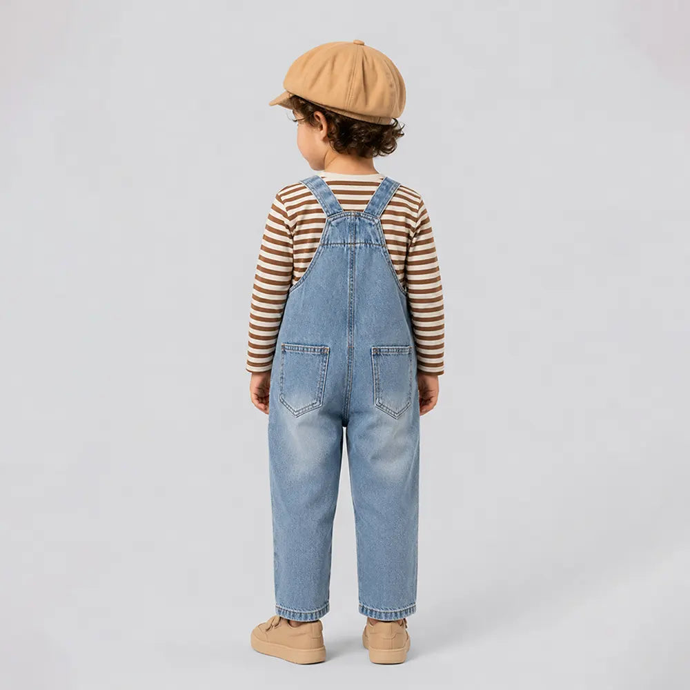 Naughty Mouse Denim Dungaree for Toddlers and Kids (No T-Shirt Included)