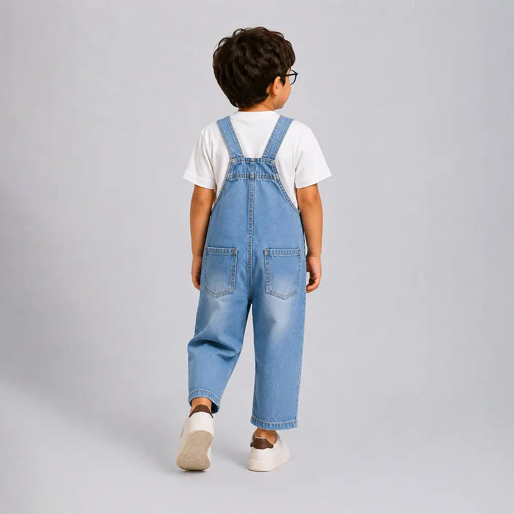 Specs Puppy Denim Dungaree for Toddlers and Kids (No T-Shirt Included)