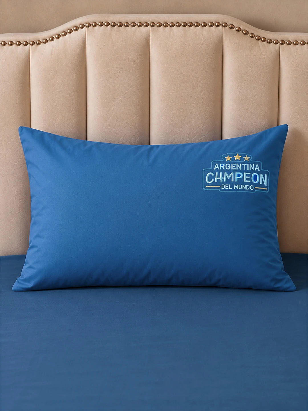 3 Pcs Football Theme Luxe Embroidered collection of Double Bed Comforter, 1 flat bedsheet, 1 pillow cover Kids Bedding Set for King Size Bed.