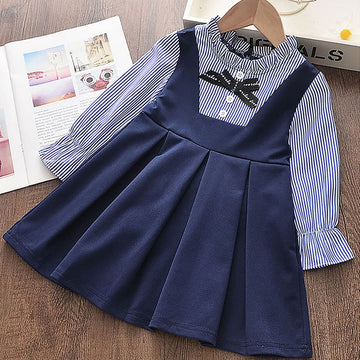 Blue Pinoform Style Smart Casual and Partywear for Girls