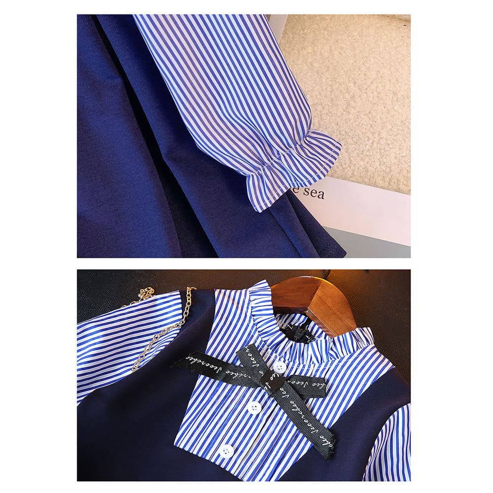 Blue Pinoform Style Smart Casual and Partywear for Girls