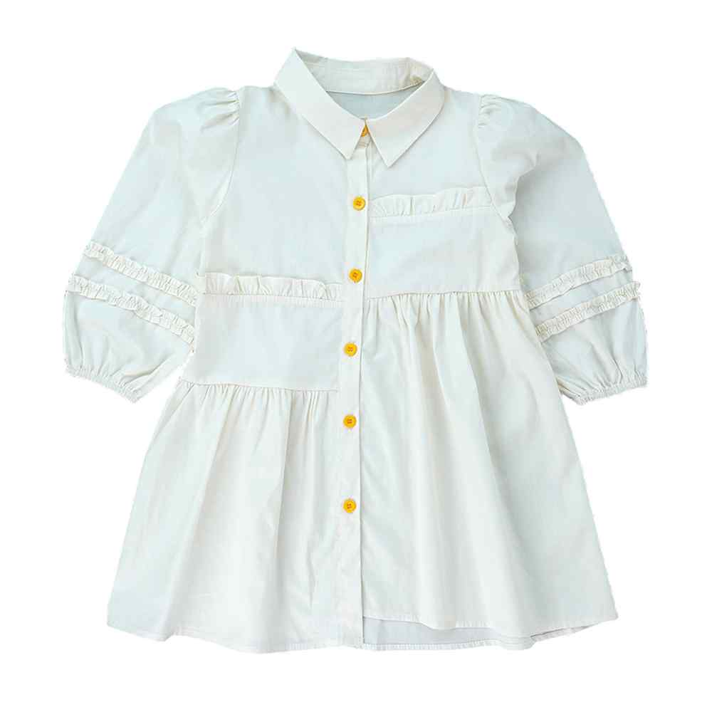Cream Sunflower Style Smart Casual and Partywear for Girls