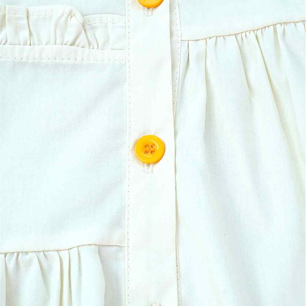 Cream Sunflower Style Smart Casual and Partywear for Girls