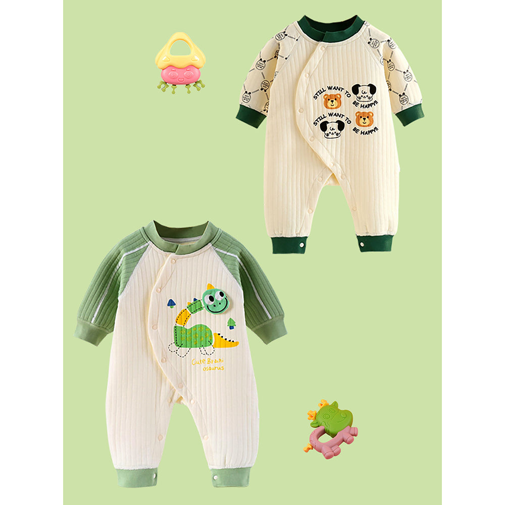 20 pcs Green Tall Giraffe Birthday Gift Hamper set for Baby with travelling Suitcase, Winterwear