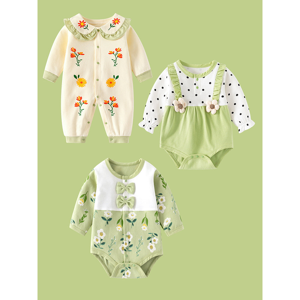 21 pcs Olive Baby Bear theme Birthday Gift Hamper set for Baby Girls with travelling Suitcase