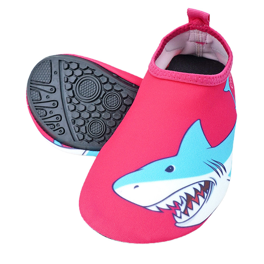 Pink Shark Non-Slip Quick Dry Beach Shoes Kids