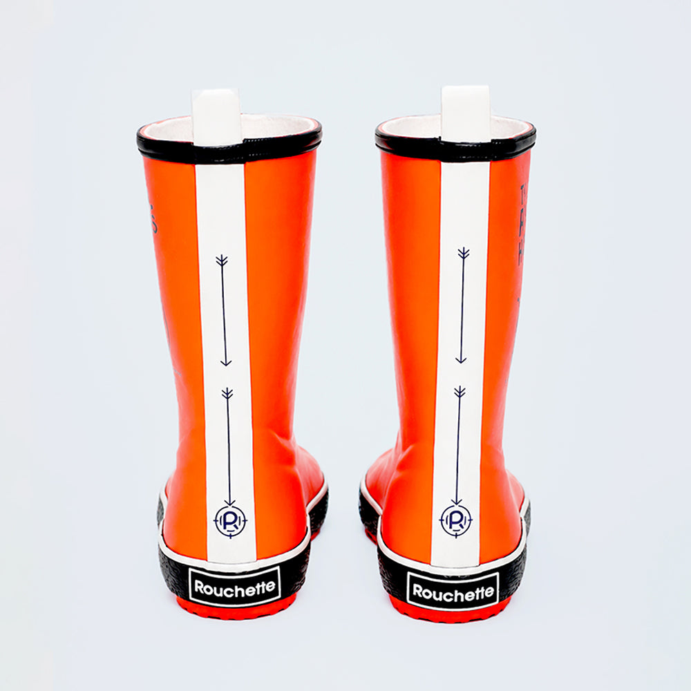 Mr. Amber Hunter, Flexible Rubber Rain Gumboots for Toddlers & Kids